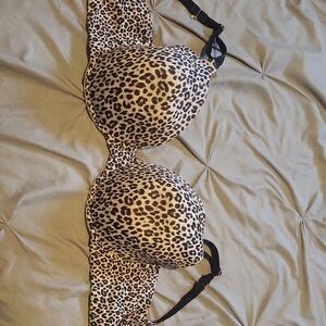 Leopard Print Women's Bra